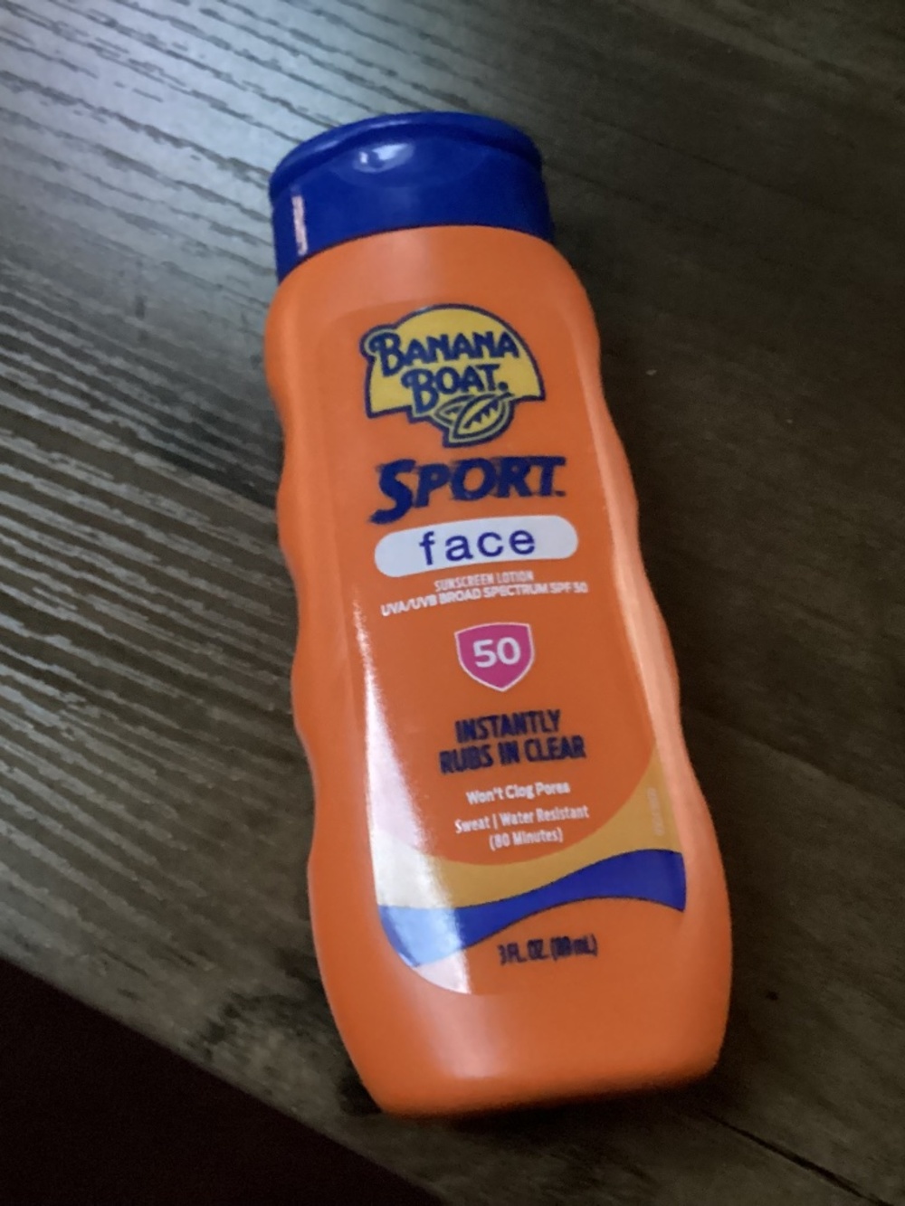 Banana Boat Sport Face Sunscreen Lotion SPF New 3 fl oz/89 ml